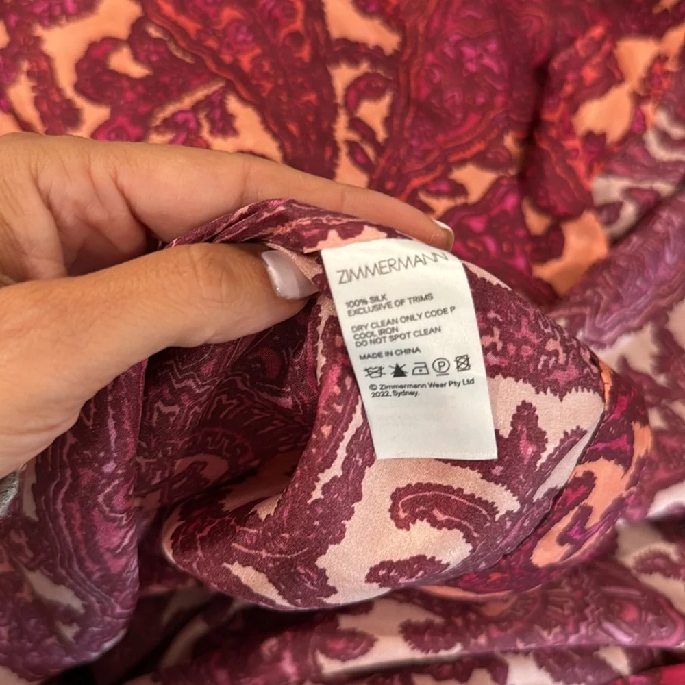 Zimmermann Elegant Silk Floral Maxi Dress - Picture 9 of 9